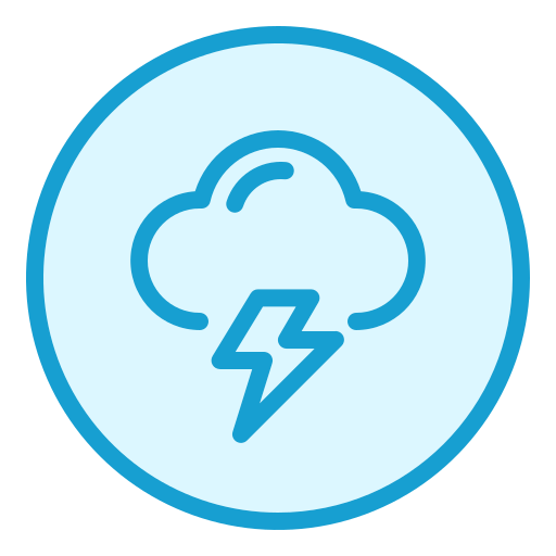 Thunderbolt Generic Outline Color Icon