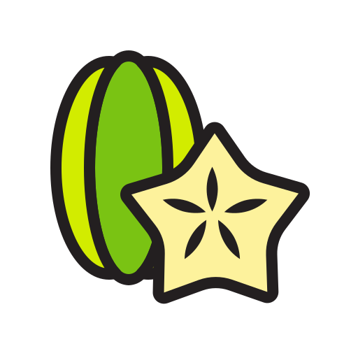 star-fruit-generic-outline-color-icon