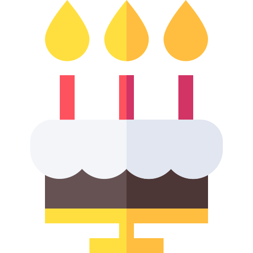 pastel de cumpleaños icono gratis