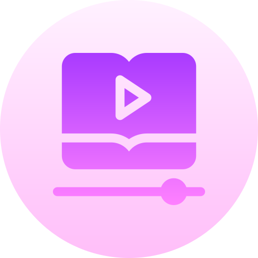 tutoriales en vídeo icono gratis