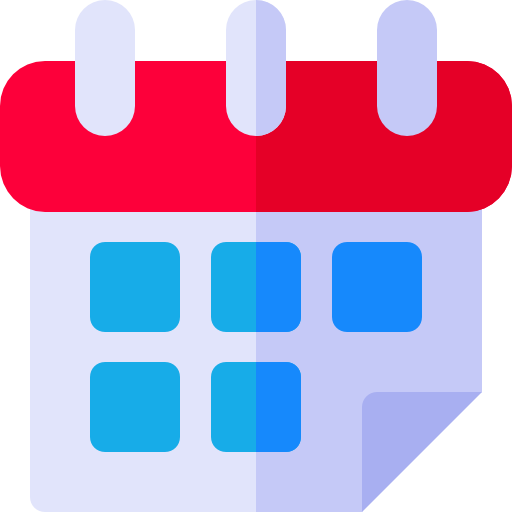 Calendar Basic Rounded Flat icon