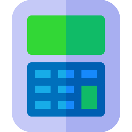 Calculator Basic Rounded Flat icon