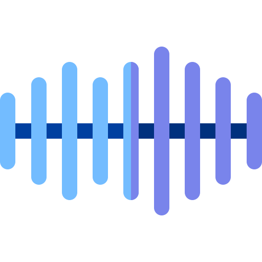 ondas de audio icono gratis