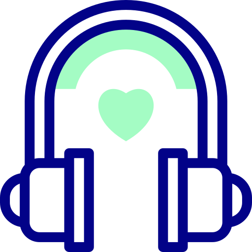 Headset Detailed Mixed Lineal color icon