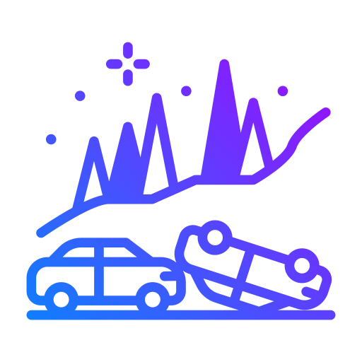 accidente automovilistico icono gratis