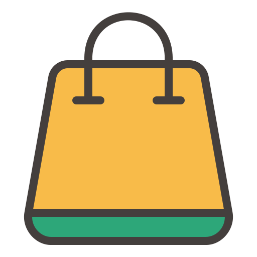 Shopping bag Generic Outline Color icon