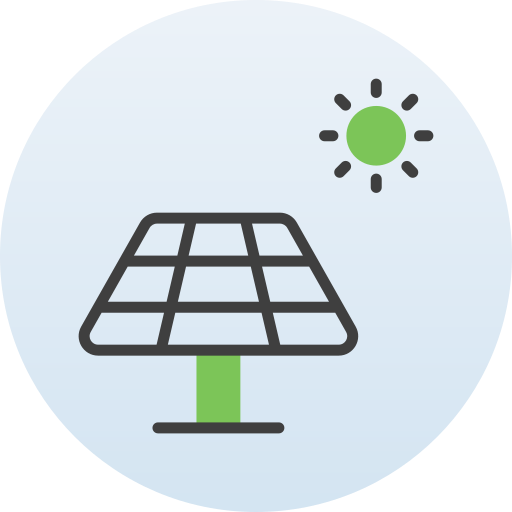 energía solar icono gratis