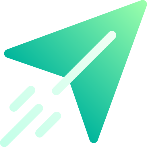 Paper Plane Basic Gradient Gradient Icon