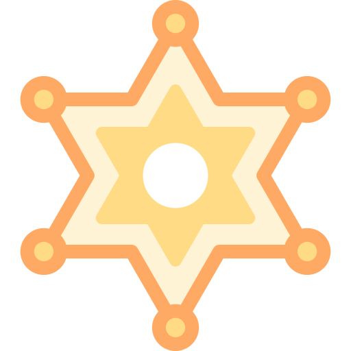 insignia del sheriff icono gratis