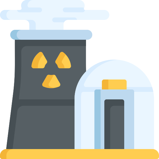 planta nuclear icono gratis