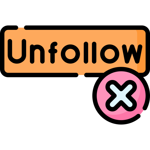 Unfollow free icon Unfollow free icon