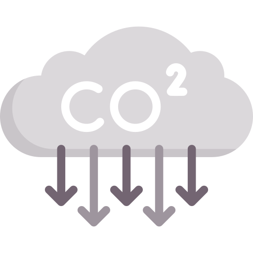 emisión de co2 icono gratis