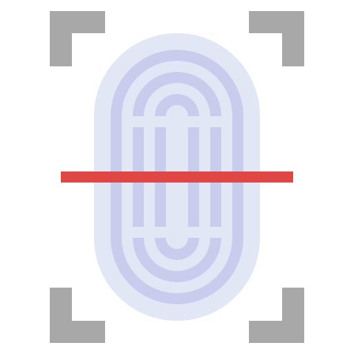 escáner de dedo icono gratis