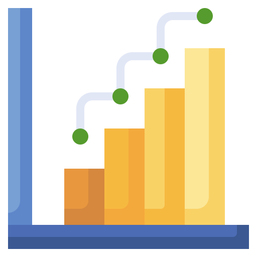 gráfico de barras icono gratis