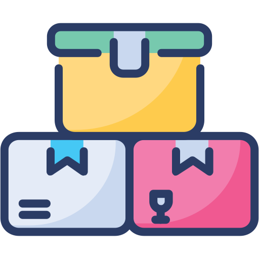 Boxes free icon