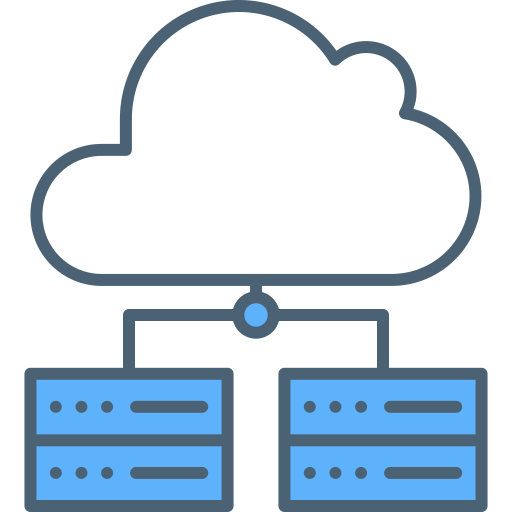 computación en la nube icono gratis