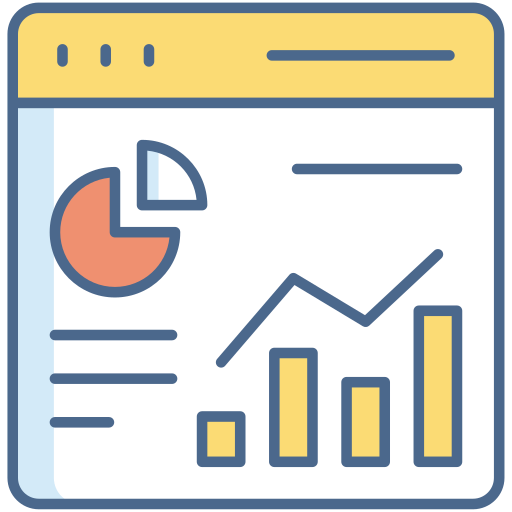 análisis de mercado icono gratis