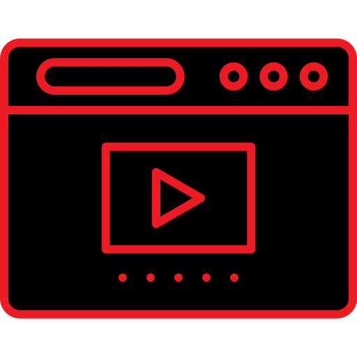 reproductor de video icono gratis