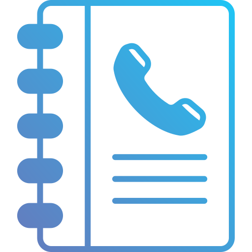 libreta de contactos icono gratis