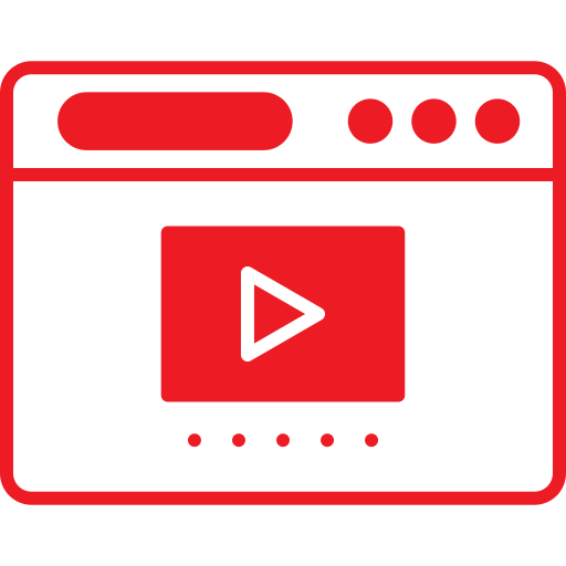 reproductor de video icono gratis