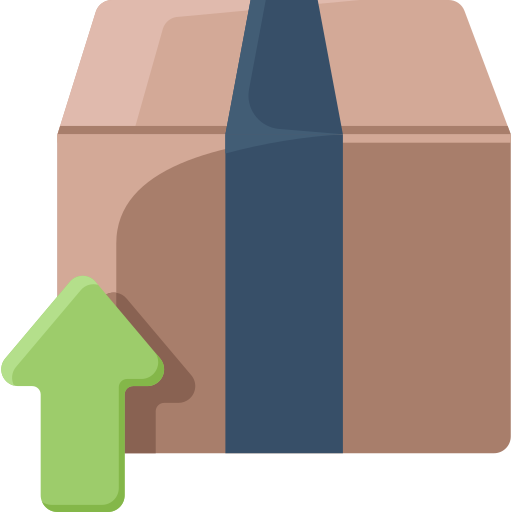 caja de entrega icono gratis