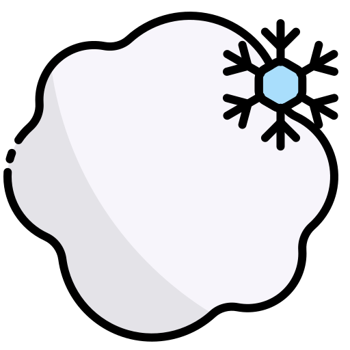 Snowball Generic Outline Color icon