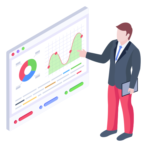 Web analysis Generic Isometric icon