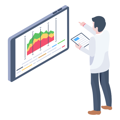 Web analysis Generic Isometric icon