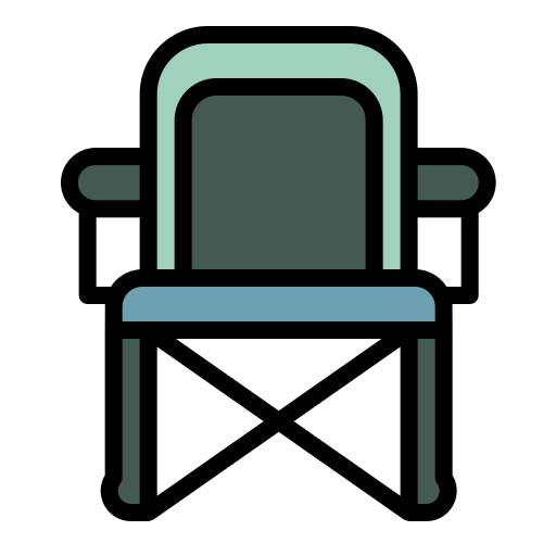 chaise de camping Icône gratuit