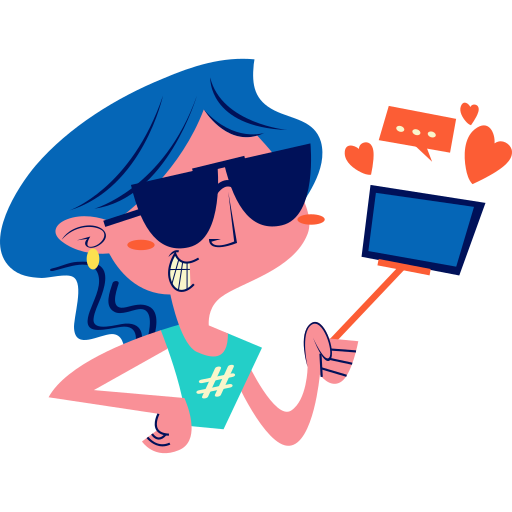 influenceur gratuit sticker