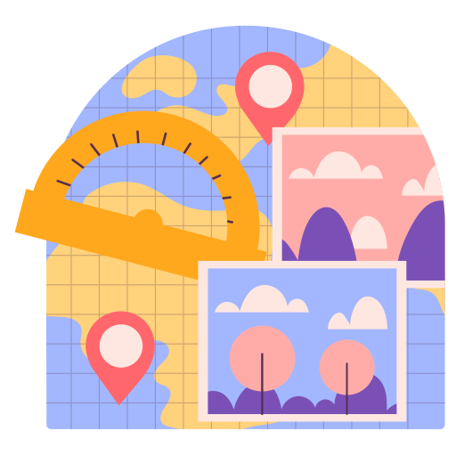 Geography free sticker
