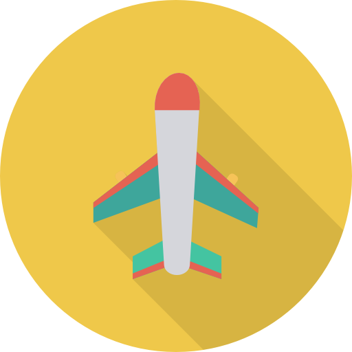 Airplane Dinosoft Circular icon