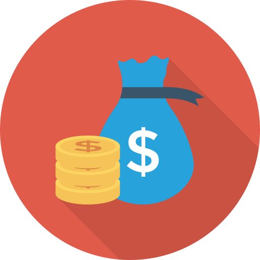 sac d'argent Icône gratuit