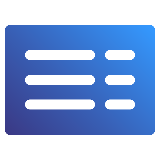 Invoice Generic Flat Gradient icon