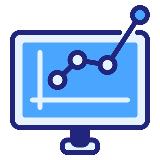 Growth Generic Blue icon