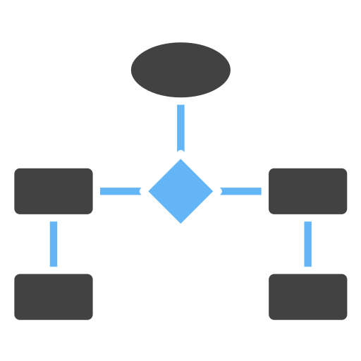 diagrama de flujo icono gratis