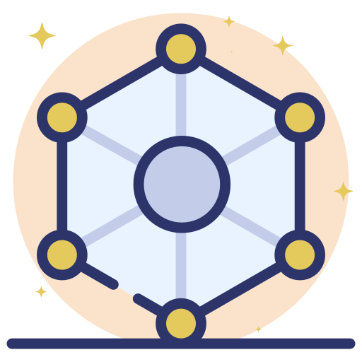 Chemical Bond Generic Rounded Shapes Icon