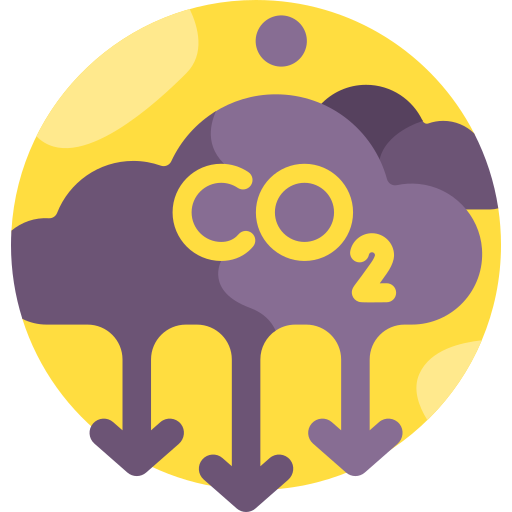 emisión de co2 icono gratis