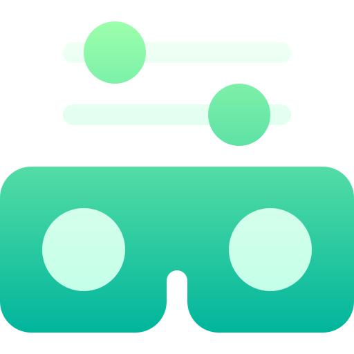 gafas de realidad virtual icono gratis