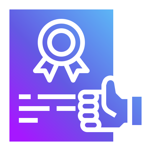 certificado icono gratis