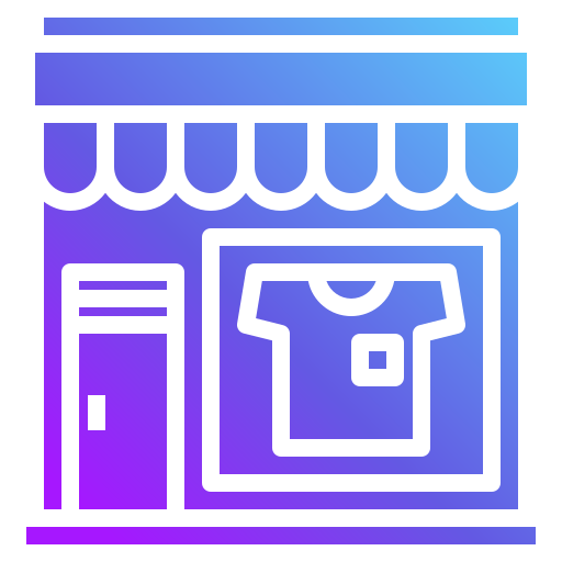 T shirt Generic Flat Gradient icon