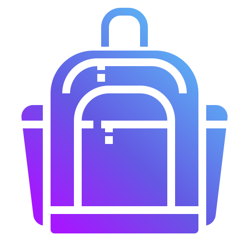 bolsa para la escuela icono gratis