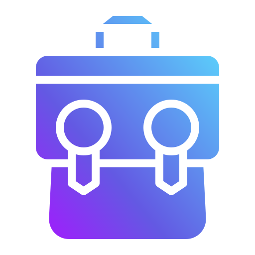 bolsa para la escuela icono gratis