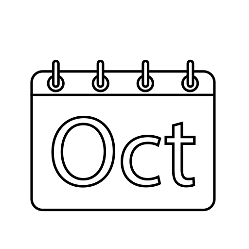ottobre Generic Thin Outline icona