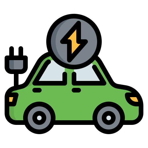 Electric Car Generic Outline Color Icon