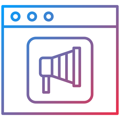 Digital campaign free icon