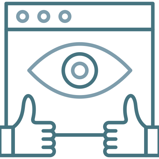 Impression rate free icon