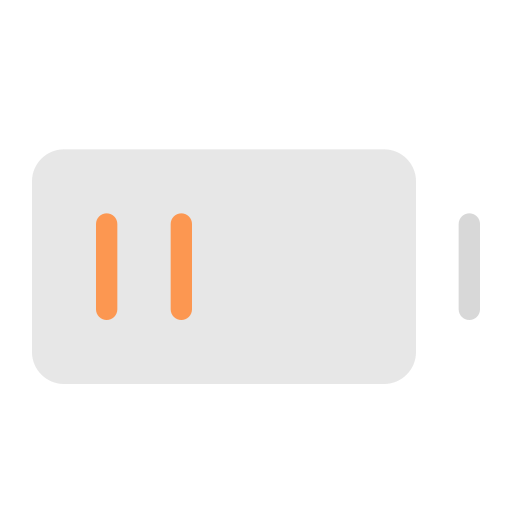 demi batterie Icône gratuit demi batterie Icône gratuit