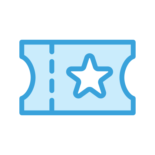 Ticket Generic Blue icon