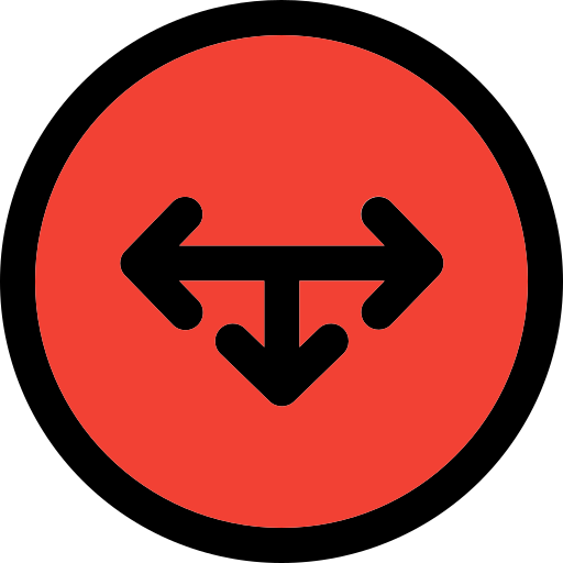 T junction Generic Outline Color icon